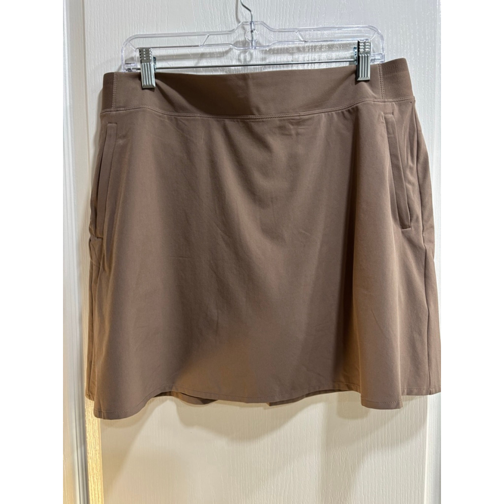 Athleta Brooklyn Heights High Rise Skort Taupe Brown, Size 14 - Picture 3 of 7